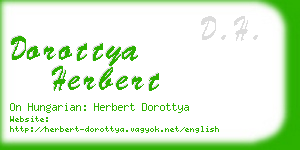 dorottya herbert business card